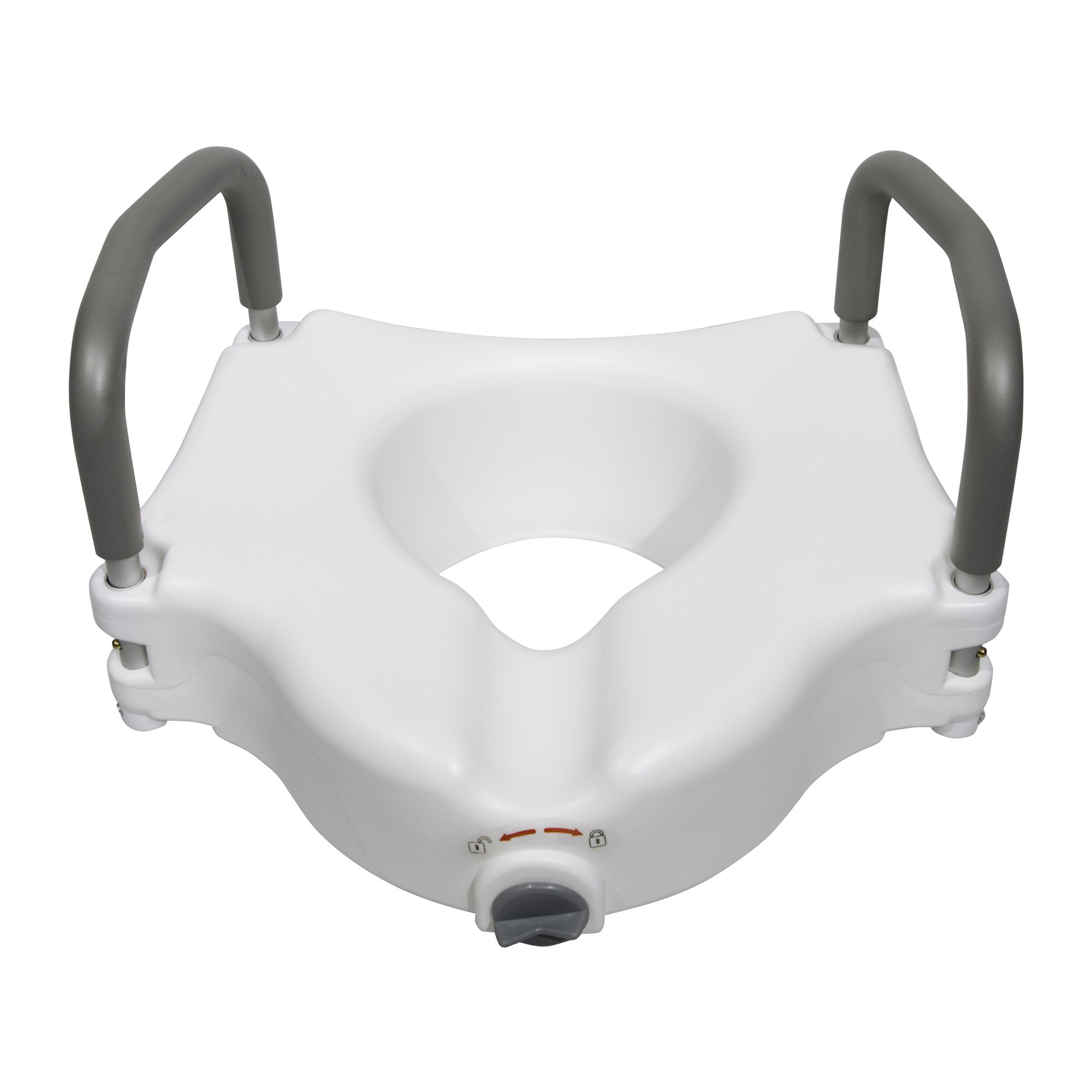 McKesson Raised Toilet Seat, 5-Inch Height, White - Image 5