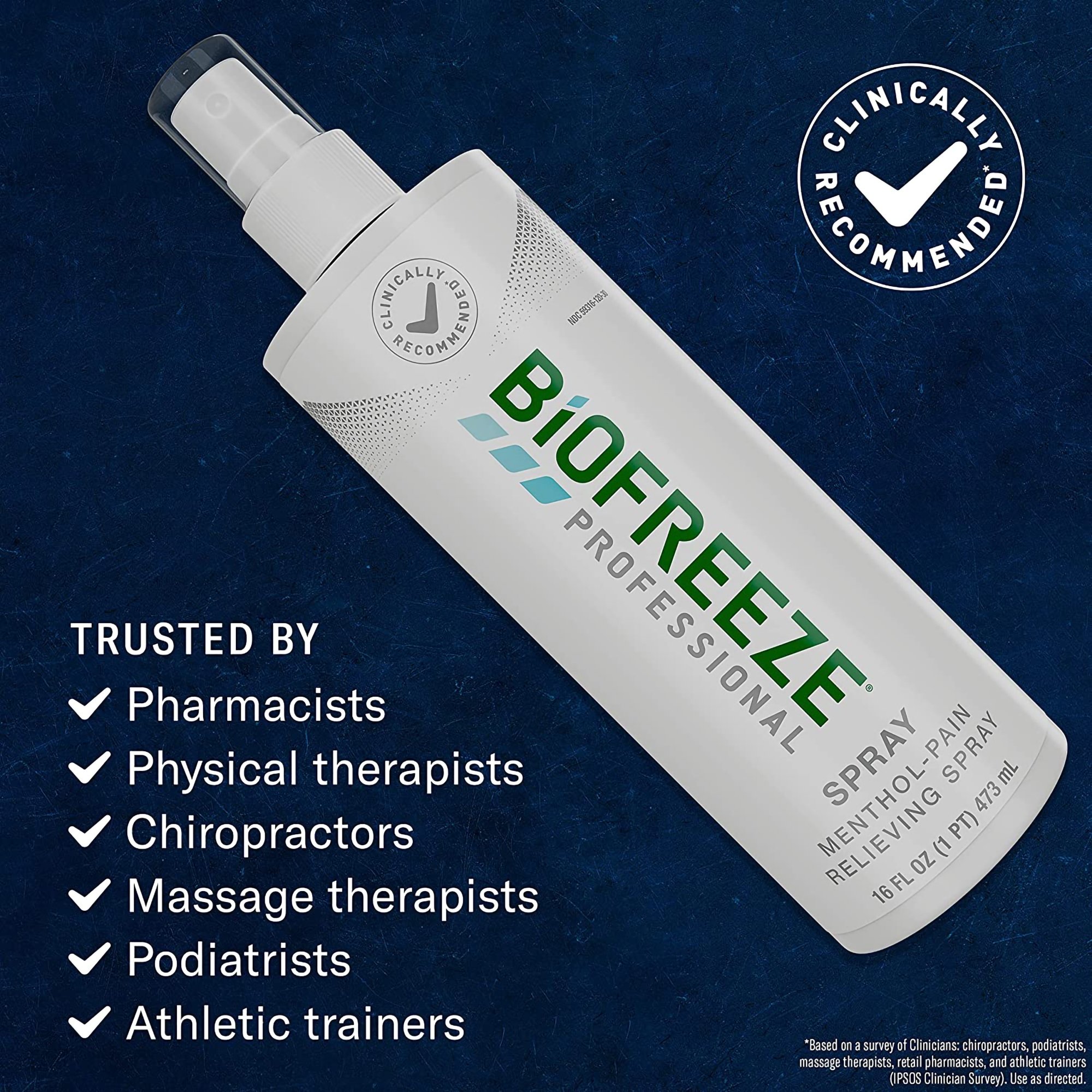 Biofreeze® Professional Menthol Topical Pain Relief, 16-ounce Pump Bottle - Image 4
