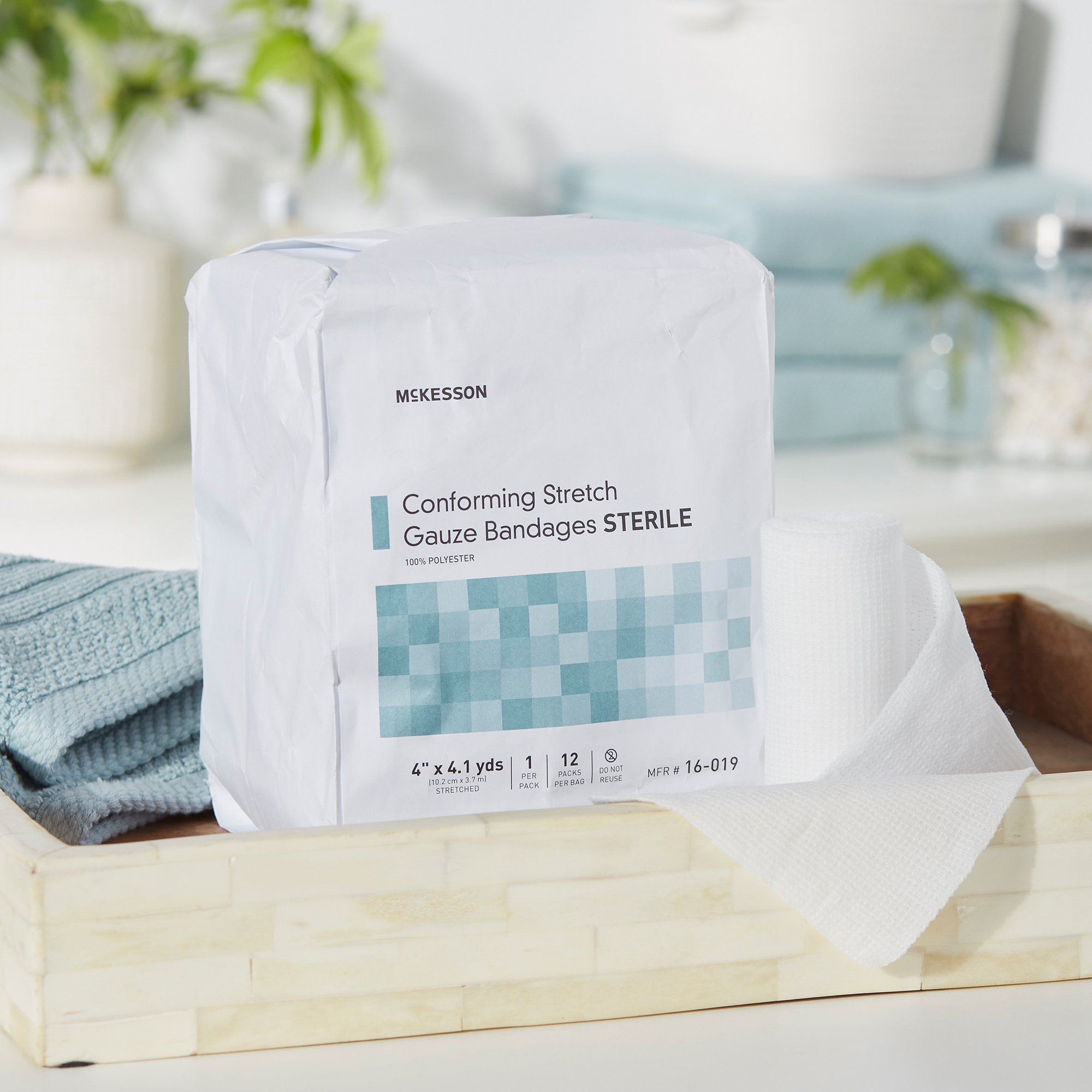 McKesson Sterile Conforming Bandage, 4 Inch x 4-1/10 Yard - Image 10