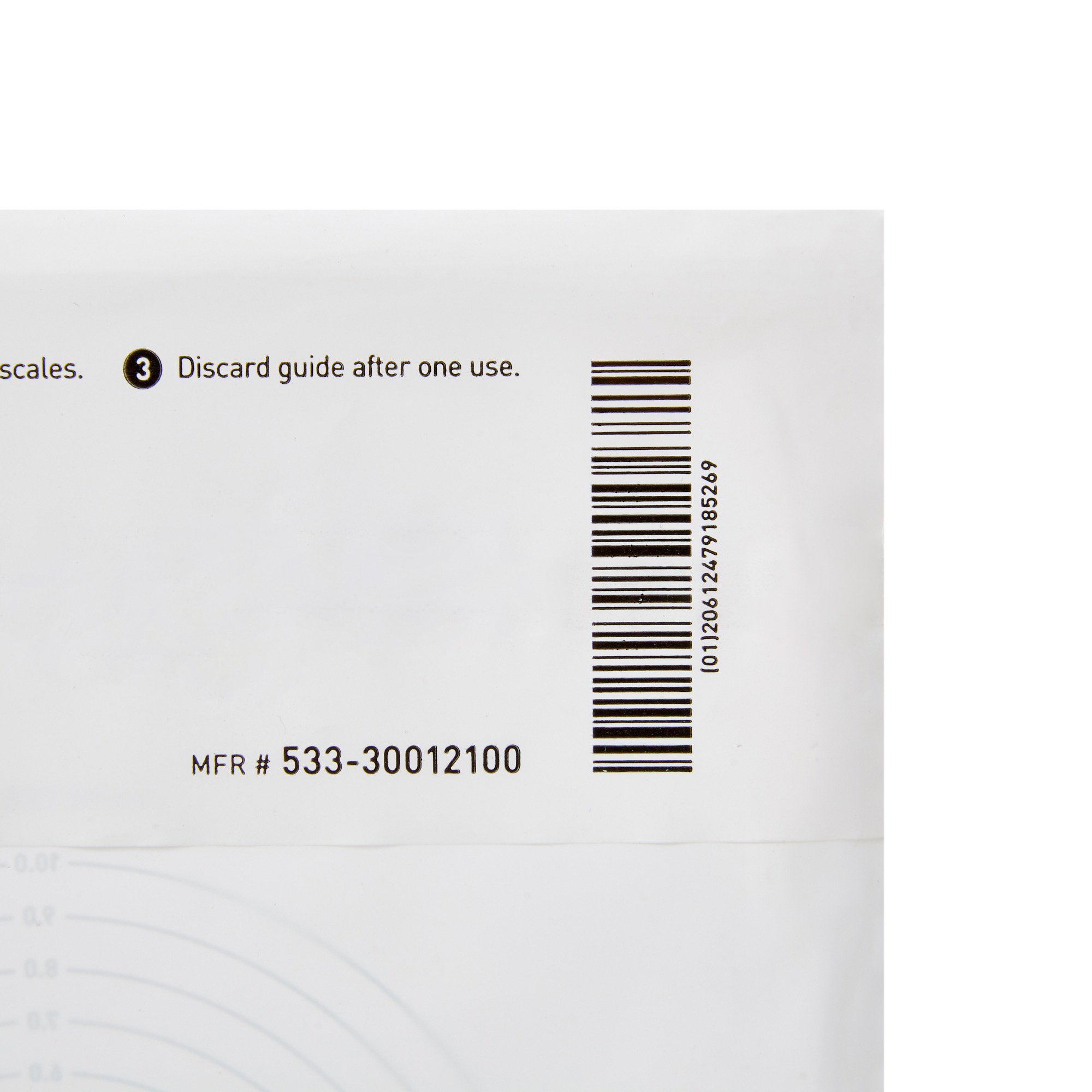 McKesson Nonsterile Plastic Wound Measuring Guide, 5 x 7 Inch - Image 4