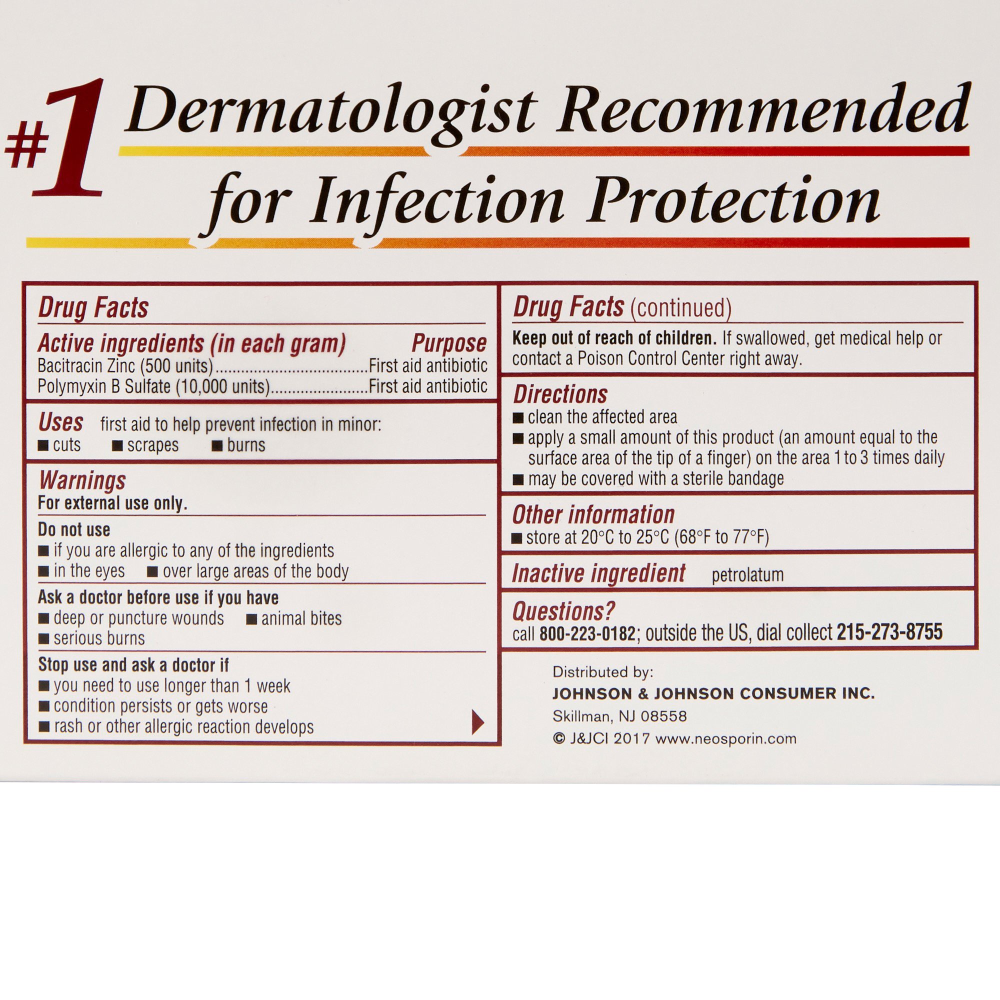 Polysporin® Bacitracin / Polymyxin B First Aid Antibiotic - Image 2