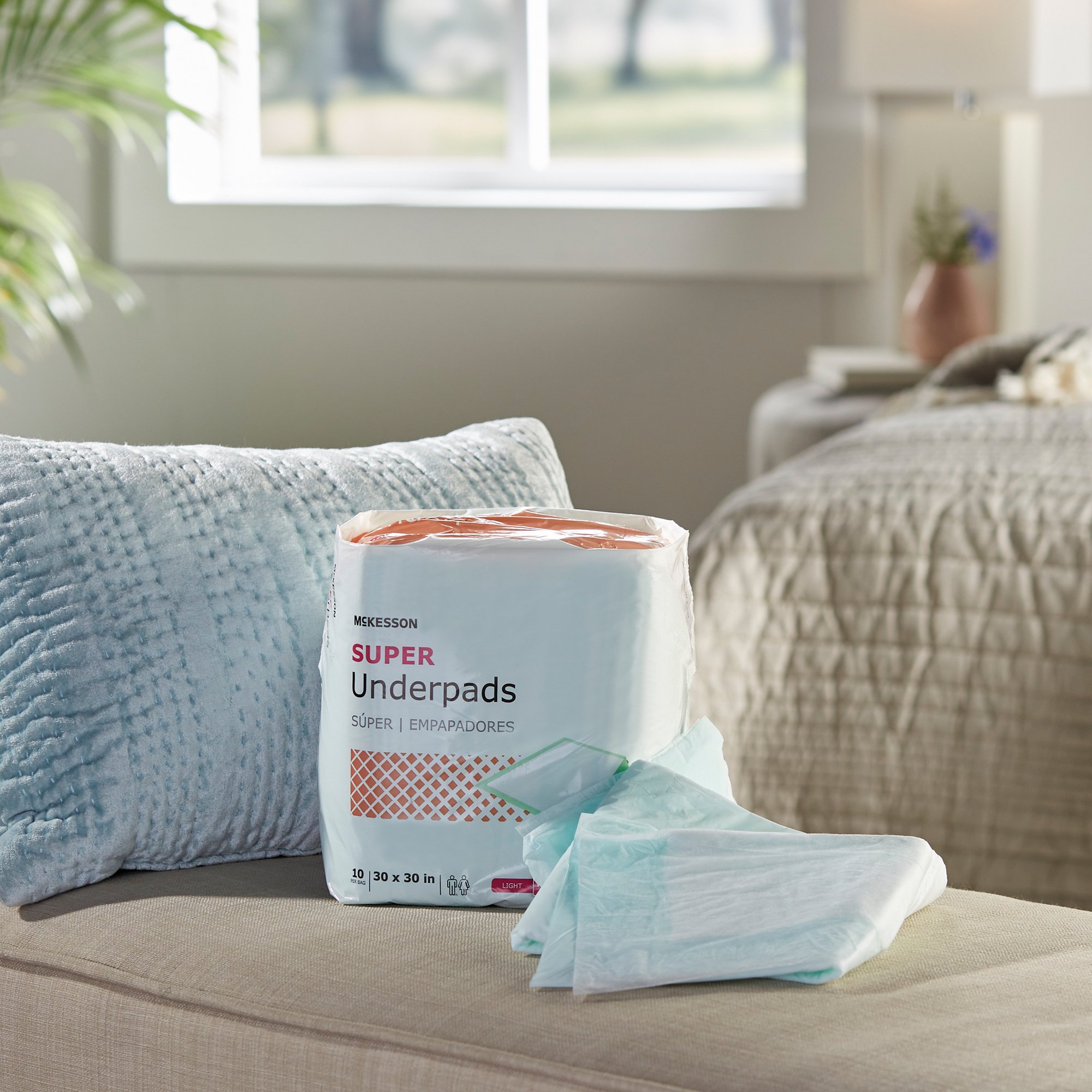McKesson Super Moderate Absorbency Underpad, 30 x 30 Inch - Image 8