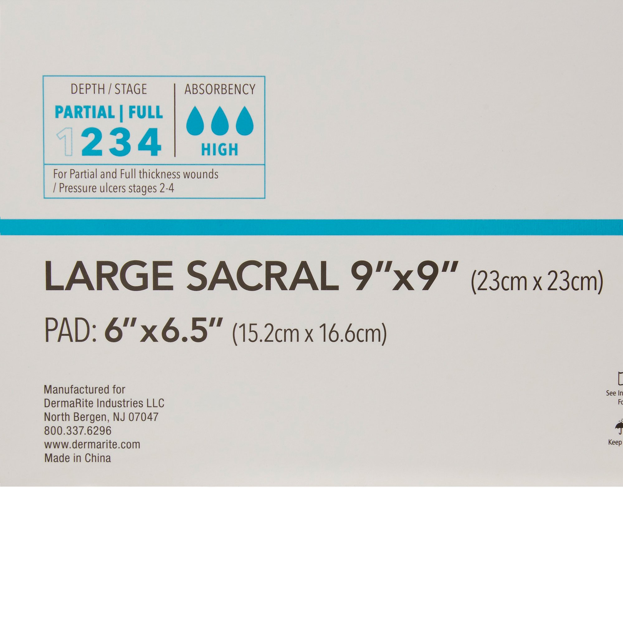 ComfortFoam™ Border Silicone Adhesive with Border Silicone Foam Dressing, 9 x 9 Inch - Image 3