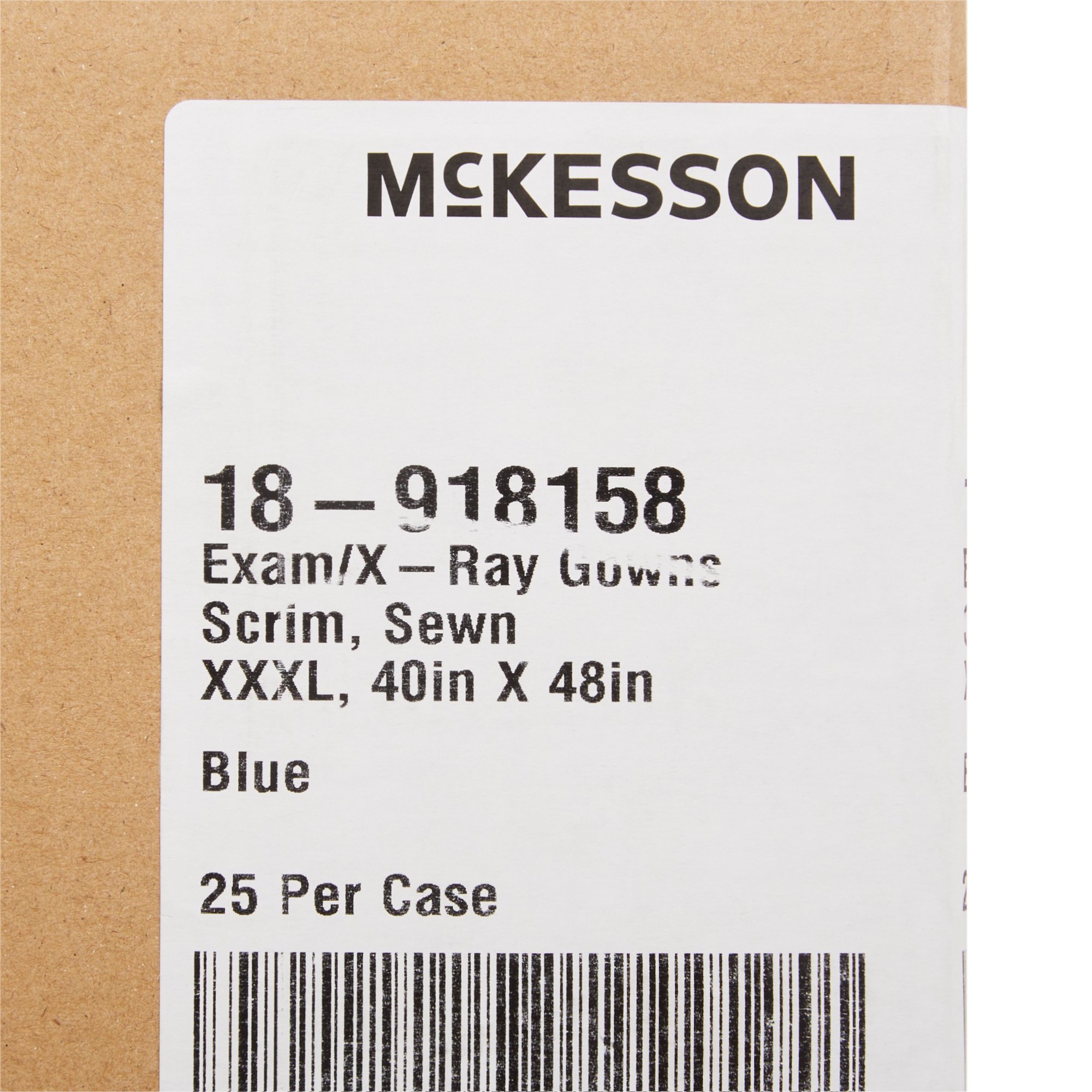 McKesson Patient Exam Gown, 3X-Large - Image 5