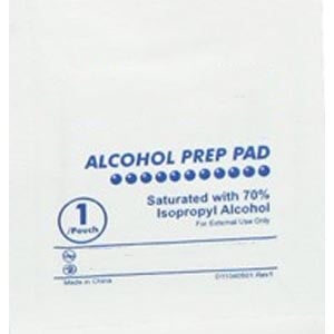 15571 Alcohol Prep Pads  Individual pouches