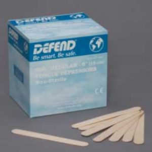18762 Tongue Depressors - Adult 6" 500/Pk. Non-sterile, 100% wood, smooth