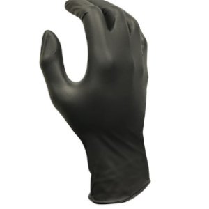 14527 House Brand Nitrile Exam Gloves: Small Black - Powder-Free 100/Bx