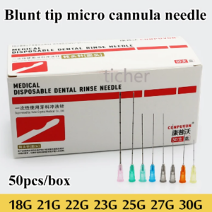 35265 Blunt tip micro cannula medical injection needle 18G 21G 22G 23G 25G 27G 30G Plain Ends Notched Endo needle tip Syringe