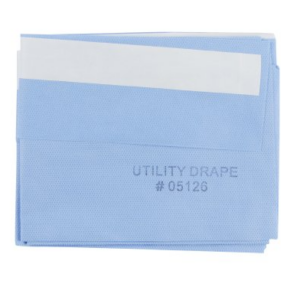 62745 General Purpose Drape Utility Drape with Tape 15 W X 26 L Inch Sterile Case of 100