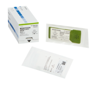 3423 Nonabsorbable Suture with Needle Nylon C-13 3/8 Circle Reverse Cutting Needle Size 5 - 0 Monofilament