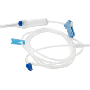 9857 Primary IV Administration Set MedStream Gravity 1 Port 20 Drops / mL Drip Rate Without Filter 75 Inch Tubing Solution Without Flow Regulator Box of 50
