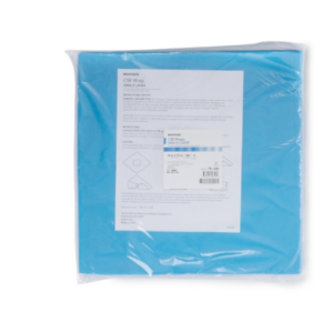 20162 Sterilization Wrap Blue 15 X 15 Inch Single Layer Cellulose Steam / EO Gas