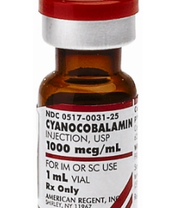 Vitamin B-12 Cyanocobalamin 1,000 mcg/mL Injection (1 mL) Box of 25
