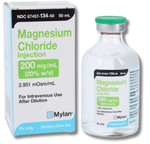 Magnesium Chloride IV Inj Sol MDV 200mg/mL 50mL Sterile Each 1