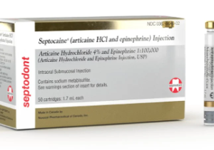 Septocaine Cartridge Inj 4% With Epinephrine 1:100M  Box of 50