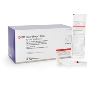 156325 Skin Prep Solution ChloraPrep™ Clear 10.5 mL Foam Applicator 2% / 70% Strength CHG (Chlorhexidine Gluconate) / Isopropyl Alcohol Sterile