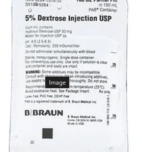 S51045264 5% Dextrose Injection USP, 100 Fill in 150 mL PAB® Container