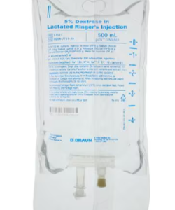 L7511 Dextrose 5%/Lactated Ringers 500mL Excel IV Container IV Solution 24 EA/CA
