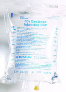 L5101 5% Dextrose Injection USP, 500 mL  Case of 24