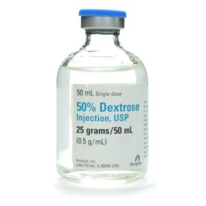 Dextrose 50% for Injection in 50mL Single Dose Vial EACH 1