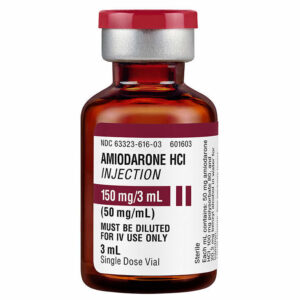 Amiodarone HCI 50mg/mL for Injection in 3mL Vial - Box of 10