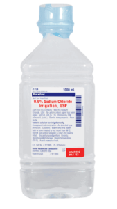 2F7124 0.9% Sodium Chloride Irrigation, USP, 1000 mL case of 12