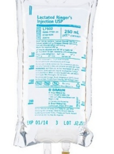 L7502 Lactated Ringer's Injection USP, 250 mL Case of 24