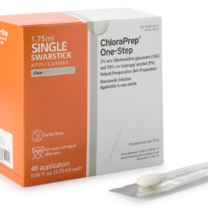 260100 Impregnated Swabstick ChloraPrep2% / 70% Strength CHG (Chlorhexidine Gluconate) / Isopropyl Alcohol NonSterile