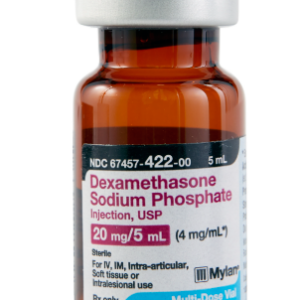 Dexamethasone Sodium Phosphate Injection 4mg/mL for Injection in 5mL Vial - Box of 25