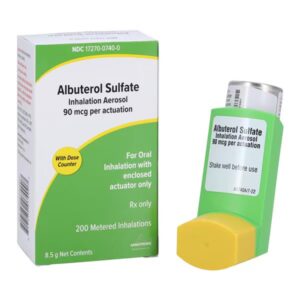 Albuterol Sulfate Inhalation Aerosol 90mcg Carton 8.5g Each 1