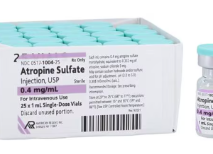 00517100425 Atropine Sulfate Injection 0.4mg/mL SDV 1mL Each