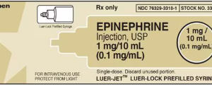 Epinephrine 1:10000 10ml PFS, Box of 10