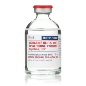 Lidocaine 1% with 1:100,000 Epinephrine in 50mL MDV - Pack of 25