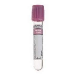 BD Vacutainer Venous Blood Collection Tube K2 EDTA Additive 4 mL BD Hemogard Closure Plastic Tube Box of 100