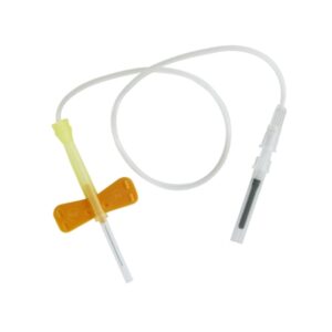 Prevent G Blood Collection Set 25 Gauge 3/4 Inch Needle Length Safety Needle 12 Inch Tubing Sterile Box of 50