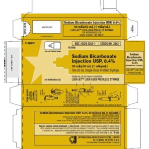 76329335201 Sodium Bicarbonate 8.4% Injection Luer-Jet Prefilled Syringe 50mL 10/Package
