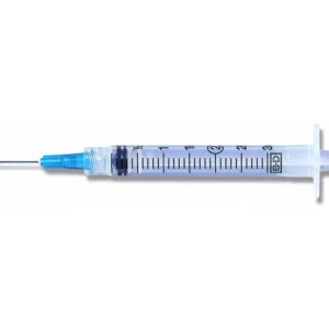 Syringes with Needle & Luer-Lok Tip 3mL 23 G x 1-1/2 Inch Box of 100