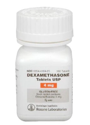 Dexamethasone  4mg Tablets - 100 Tablets/Bottle