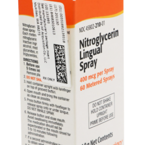 Nitroglycerin 400mcg/Spray Each 1