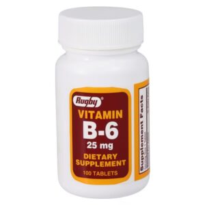 Vitamin B-6 Pyridoxine Tablets 50mg Bottle of 100