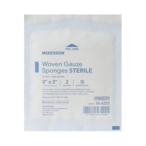 Gauze Sponge 3 X 3 Inch 12-Ply Sterile Box of 40