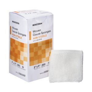 Gauze Sponge 3 X 3 Inch 8-Ply NonSterile 200 per Pack