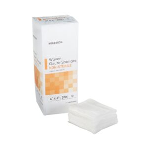 Gauze Sponge 4 X 4 Inch 16-Ply NonSterile 200 per Pack