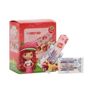 Adhesive Strip Stat Strip Plastic Kid Design (Strawberry Shortcake) 3/4 X 3 Inch Sterile Box of 100