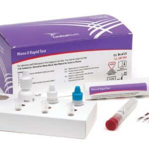 Infectious Disease Test Kit Cardinal Health Mono II Infectious Mononucleosis 25 Tests CLIA Waived Sample Dependent