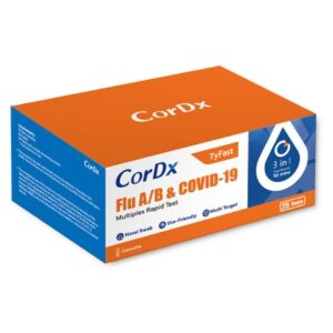 Respiratory Test Kit Tyfast Flu A+B / COVID-19 Multiplex Rapid Test Box of 25