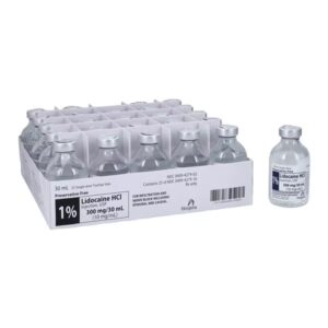 Lidocaine HCl Injection 1% Preservative Free SDV 30mL Pack of 25