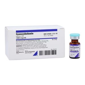 Cyanocobalamin B-12 Injection 1000mcg/mL SDV 1mL Pack of 10