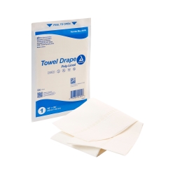 General Purpose Drape dynarex Poly Lined Towel Drape 18 W X 26 L Inch Sterile Box of 50