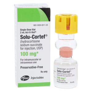 Solu-Cortef Injection 100mg PF SDV Act-O-Vial 2mL Each 1